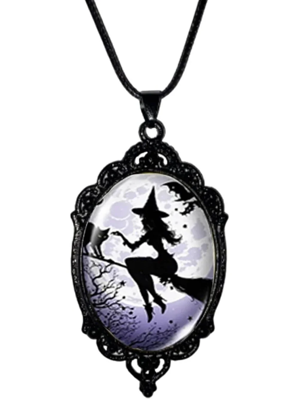 Women’s Grey Jewelry Set Blue Halloween Victorian Punk Gothic Necklace Earring
